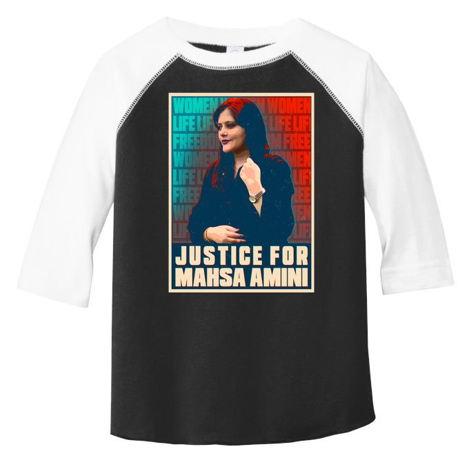 Justice For Mahsa Amini Women Life Freedom Vintage Poster Toddler Fine Jersey T-Shirt