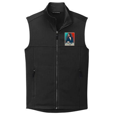 Justice For Mahsa Amini Women Life Freedom Vintage Poster Collective Smooth Fleece Vest