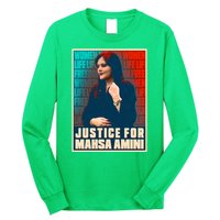 Justice For Mahsa Amini Women Life Freedom Vintage Poster Long Sleeve Shirt