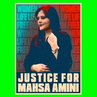 Justice For Mahsa Amini Women Life Freedom Vintage Poster Long Sleeve Shirt