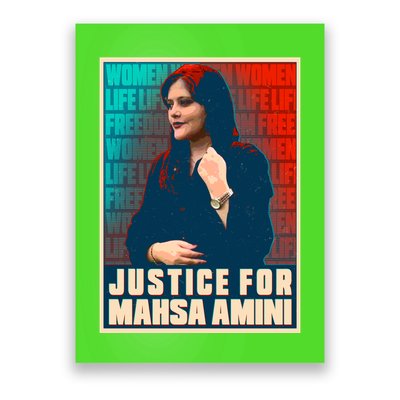 Justice For Mahsa Amini Women Life Freedom Vintage Poster Poster
