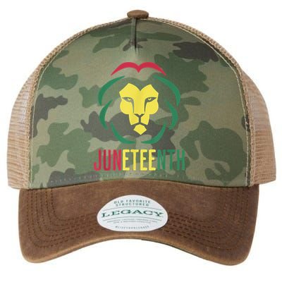 Juneteenth For Men Celebrate Juneteenth Lion Legacy Tie Dye Trucker Hat