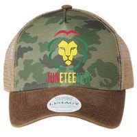 Juneteenth For Men Celebrate Juneteenth Lion Legacy Tie Dye Trucker Hat