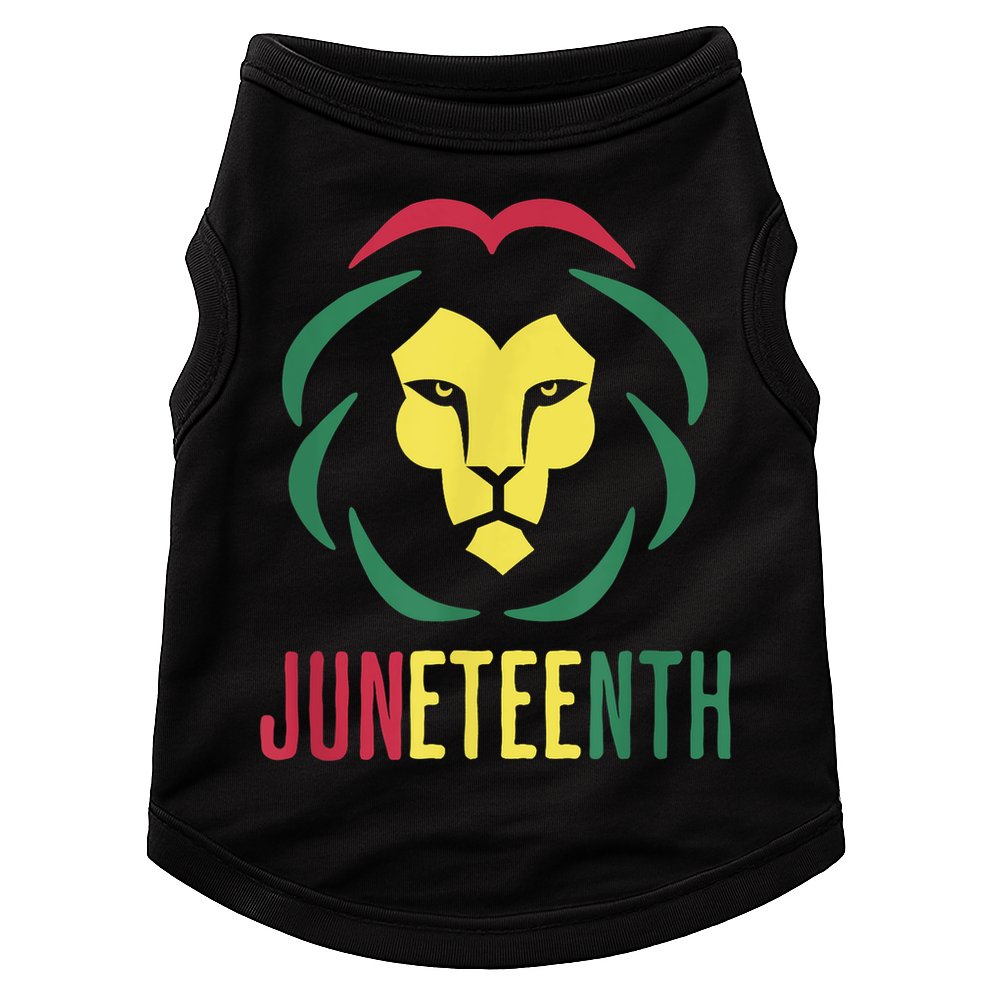 Juneteenth For Men Celebrate Juneteenth Lion Doggie Tank
