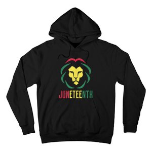 Juneteenth For Men Celebrate Juneteenth Lion Hoodie