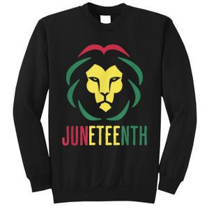 Juneteenth For Men Celebrate Juneteenth Lion Sweatshirt