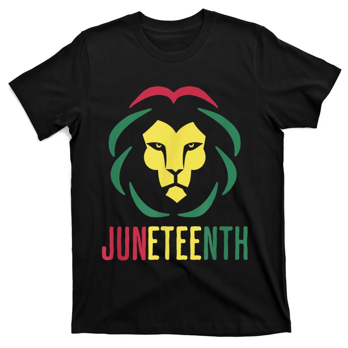 Juneteenth For Men Celebrate Juneteenth Lion T-Shirt