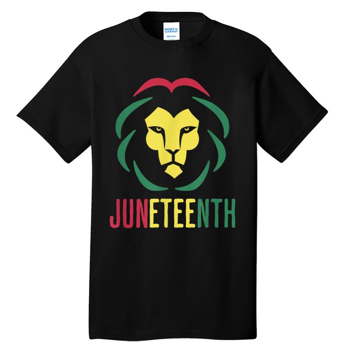 Juneteenth For Men Celebrate Juneteenth Lion Tall T-Shirt