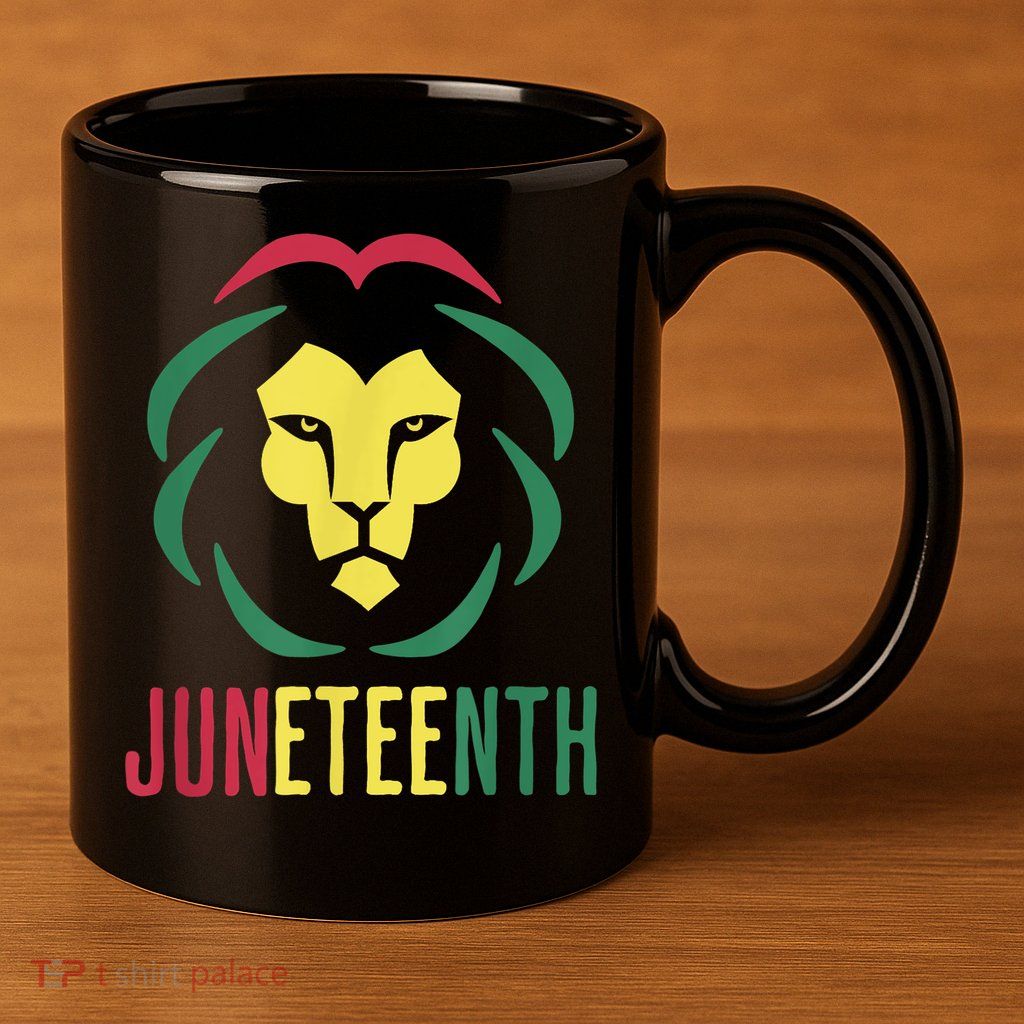 Juneteenth For Men Celebrate Juneteenth Lion 11oz C Handle Ceramic Mug