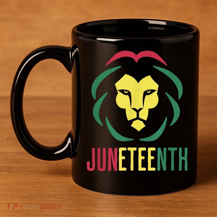 Juneteenth For Men Celebrate Juneteenth Lion 11oz C Handle Ceramic Mug
