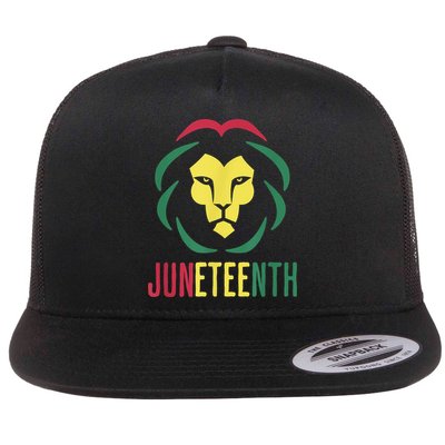 Juneteenth For Men Celebrate Juneteenth Lion Flatbill Hat