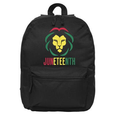 Juneteenth For Men Celebrate Juneteenth Lion 16 in Basic Backpack