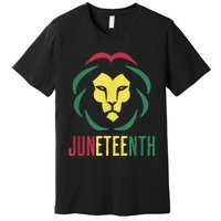 Juneteenth For Men Celebrate Juneteenth Lion Premium T-Shirt