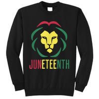 Juneteenth For Men Celebrate Juneteenth Lion Tall Sweatshirt