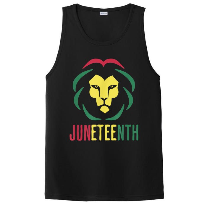 Juneteenth For Men Celebrate Juneteenth Lion PosiCharge Competitor Tank