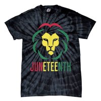 Juneteenth For Men Celebrate Juneteenth Lion Tie-Dye T-Shirt