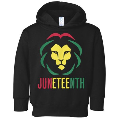 Juneteenth For Men Celebrate Juneteenth Lion Toddler Hoodie