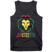 Juneteenth For Men Celebrate Juneteenth Lion Tank Top