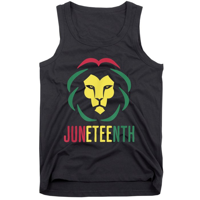 Juneteenth For Men Celebrate Juneteenth Lion Tank Top