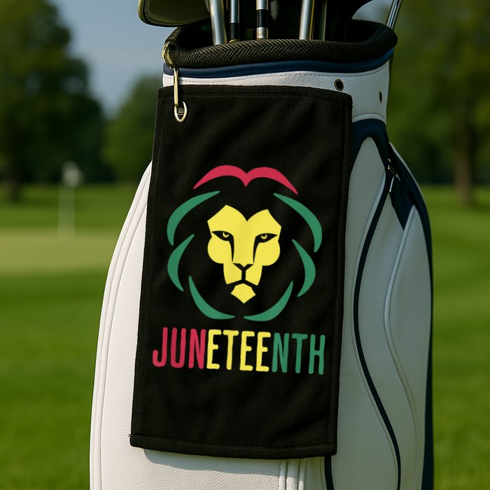 Juneteenth For Men Celebrate Juneteenth Lion Golf Towel