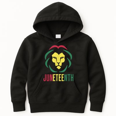Juneteenth For Men Celebrate Juneteenth Lion Kids Hoodie