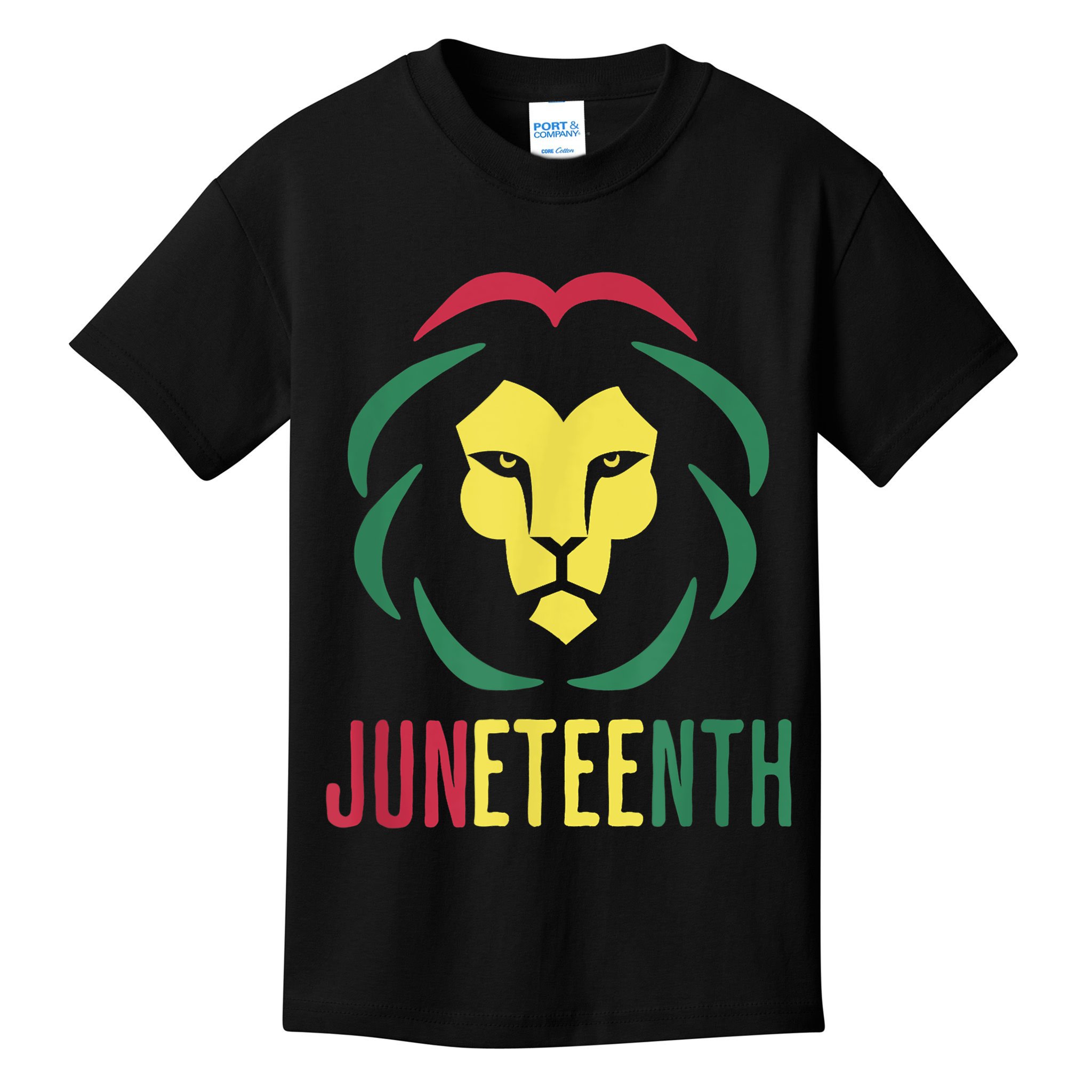Juneteenth For Men Celebrate Juneteenth Lion Kids T-Shirt