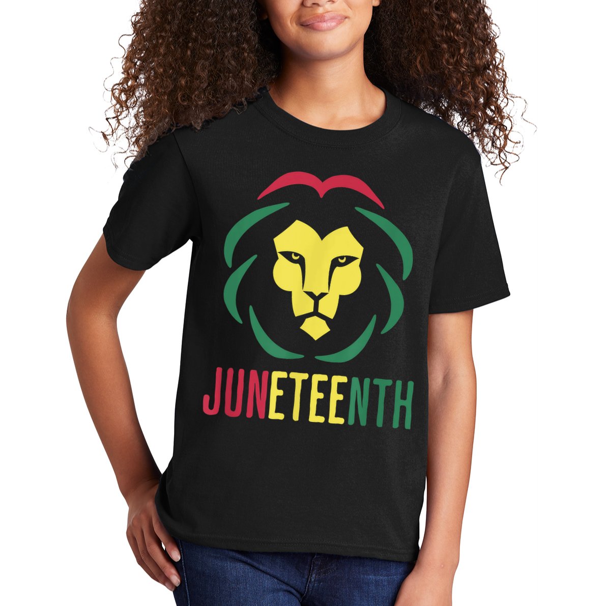 Juneteenth For Men Celebrate Juneteenth Lion Kids T-Shirt
