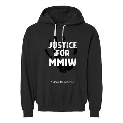 Justice For MMIW Awareness Strong Indigenous Native Garment-Dyed Fleece Hoodie