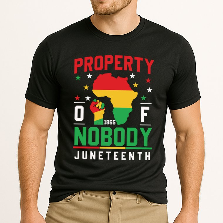 Junenth Freedom Melanin Black Property Of Nobody Cute Gift Cooling Performance Crew T-Shirt