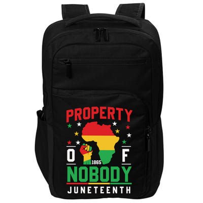 Junenth Freedom Melanin Black Property Of Nobody Cute Gift Impact Tech Backpack