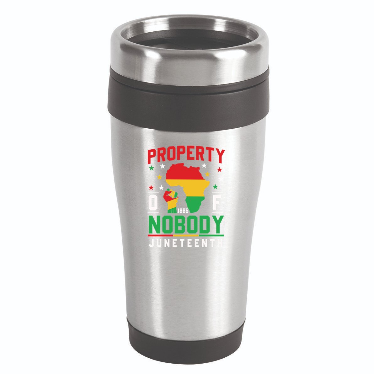 Junenth Freedom Melanin Black Property Of Nobody Cute Gift 16oz Travel Tumbler