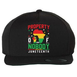 Junenth Freedom Melanin Black Property Of Nobody Cute Gift Wool Snapback Cap