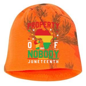 Junenth Freedom Melanin Black Property Of Nobody Cute Gift Kati - Camo Knit Beanie