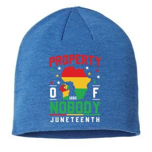 Junenth Freedom Melanin Black Property Of Nobody Cute Gift Sustainable Beanie