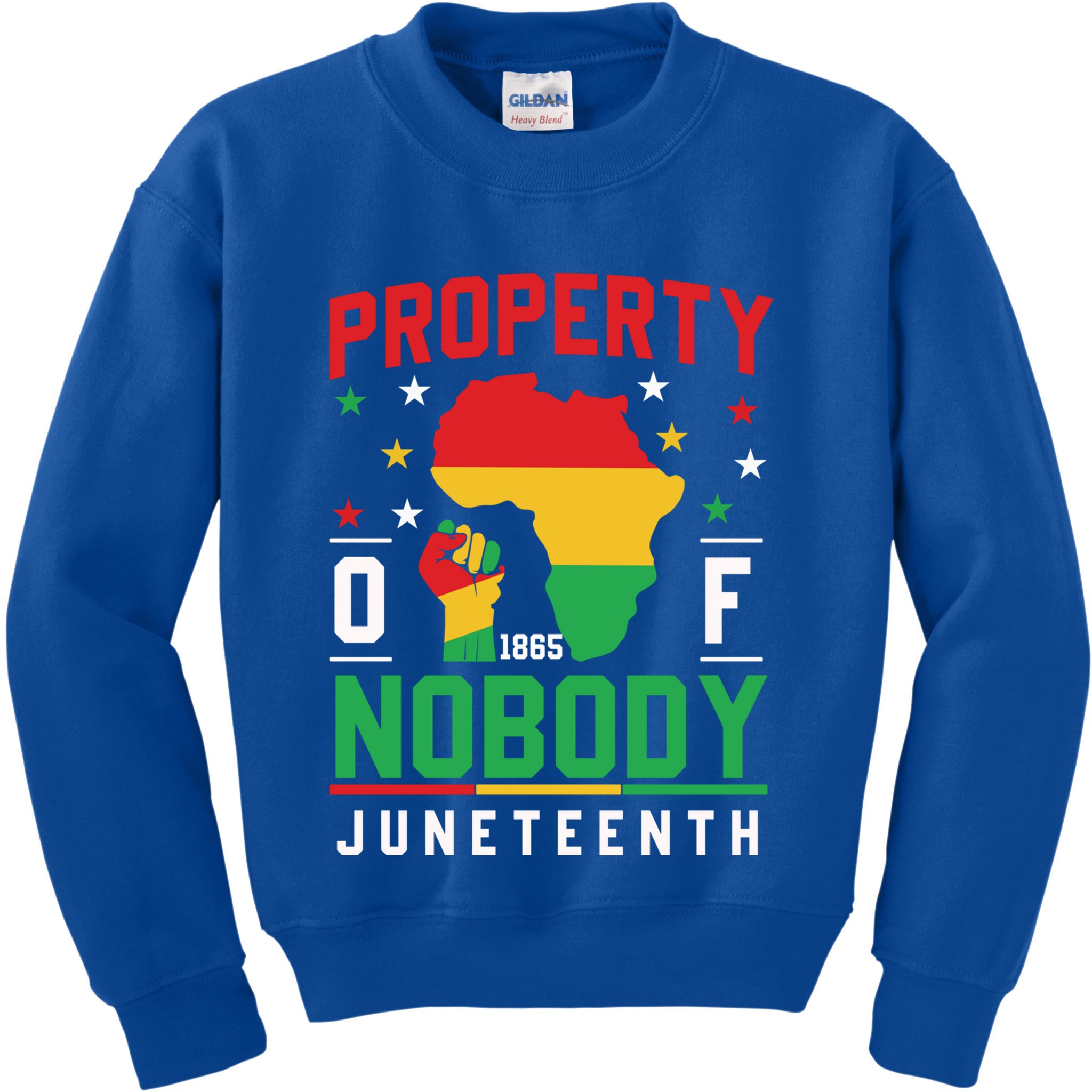 Junenth Freedom Melanin Black Property Of Nobody Cute Gift Kids Sweatshirt