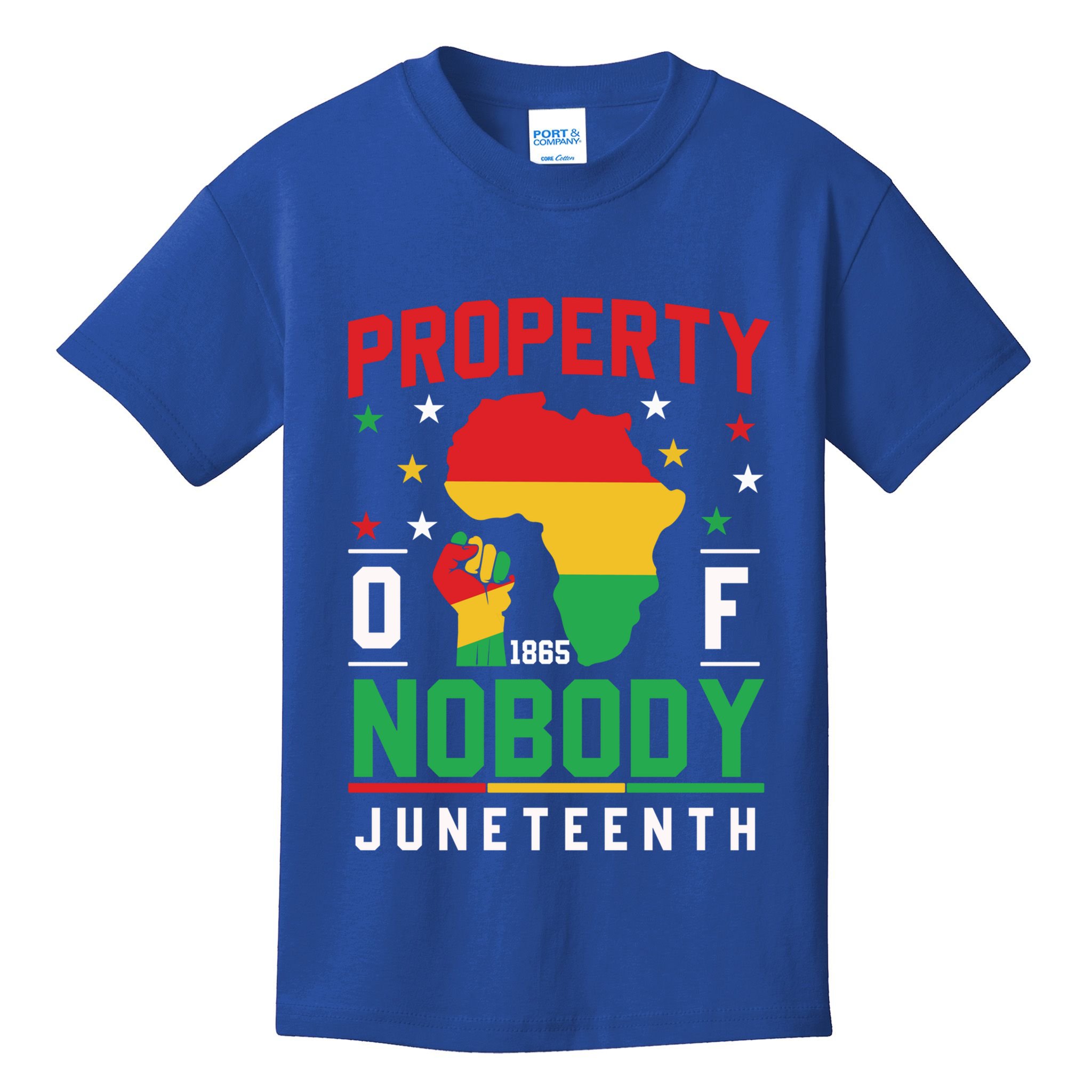 Junenth Freedom Melanin Black Property Of Nobody Cute Gift Kids T-Shirt