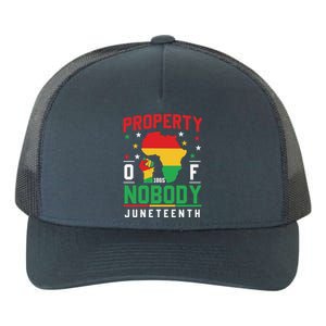 Junenth Freedom Melanin Black Property Of Nobody Cute Gift Yupoong Adult 5-Panel Trucker Hat