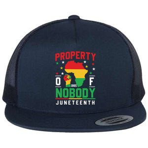 Junenth Freedom Melanin Black Property Of Nobody Cute Gift Flat Bill Trucker Hat