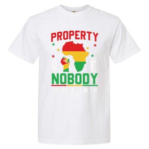 Junenth Freedom Melanin Black Property Of Nobody Cute Gift Garment-Dyed Heavyweight T-Shirt