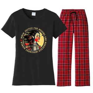 Justice For MMIW Missing Murdered Indigenous Resilient Women Women's Flannel Pajama Set