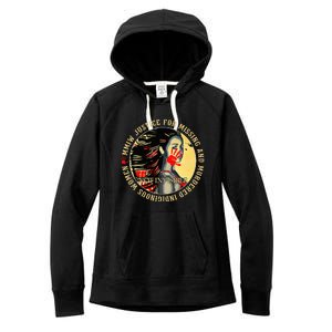 Justice For MMIW Missing Murdered Indigenous Resilient Women Women's Fleece Hoodie