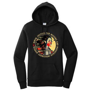 Justice For MMIW Missing Murdered Indigenous Resilient Women Women's Pullover Hoodie