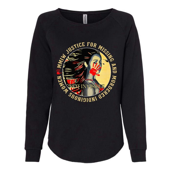 Justice For MMIW Missing Murdered Indigenous Resilient Women Womens California Wash Sweatshirt