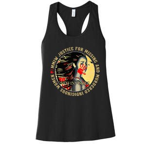 Justice For MMIW Missing Murdered Indigenous Resilient Women Women's Racerback Tank