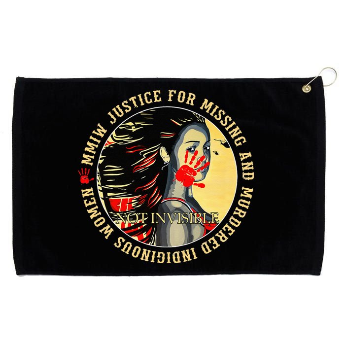 Justice For MMIW Missing Murdered Indigenous Resilient Women Grommeted Golf Towel