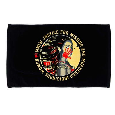 Justice For MMIW Missing Murdered Indigenous Resilient Women Microfiber Hand Towel