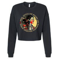 Justice For MMIW Missing Murdered Indigenous Resilient Women Cropped Pullover Crew