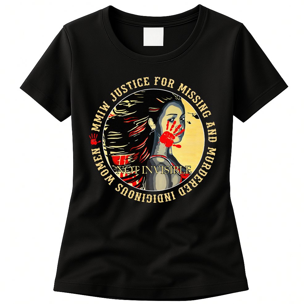 Justice For MMIW Missing Murdered Indigenous Resilient Women Womens T-Shirt