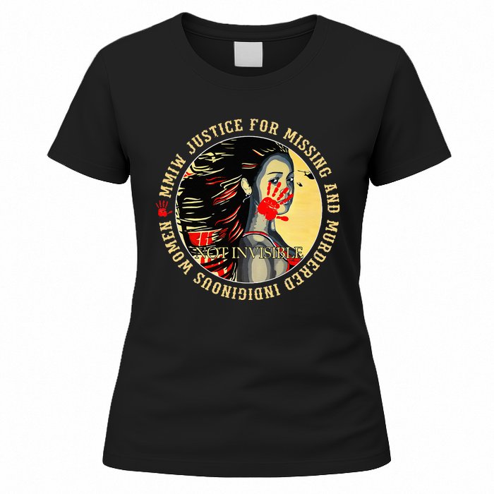 Justice For MMIW Missing Murdered Indigenous Resilient Women Women's T-Shirt