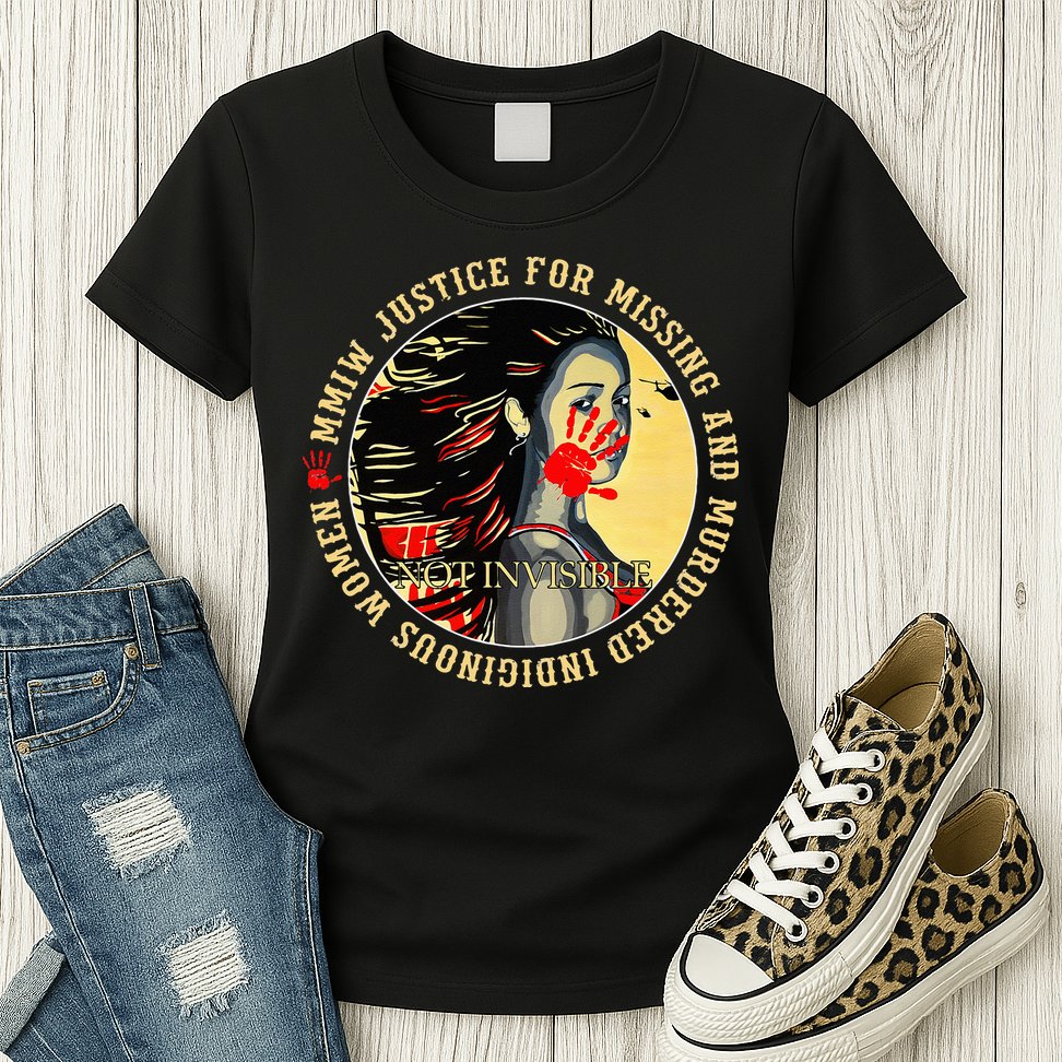 Justice For MMIW Missing Murdered Indigenous Resilient Women Womens T-Shirt